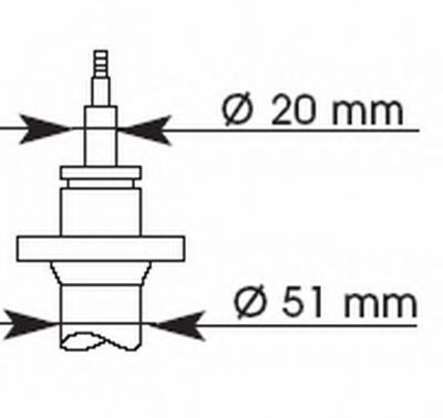 Амортизатор подвески газовый SKF арт. 374008 фото1