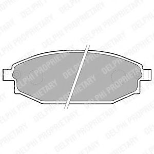 Колодки тормозные дисковые FERODO арт. LP1665 фото1