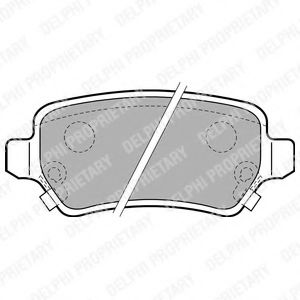 Колодки дискового тормоза FERODO арт. LP1717 фото1