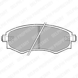 Колодки тормозные передние FERODO арт. LP606 фото1