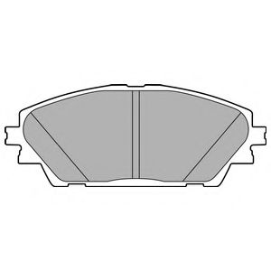 Гальмівні колодки, дискові BREMSI арт. LP2701 фото1