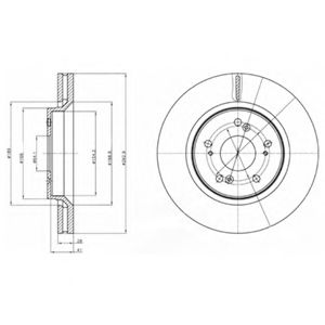 Тормозной диск TEXTAR арт. BG4250 фото1