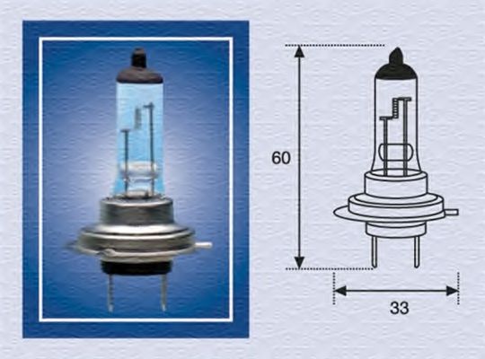 Лампа накалу дальнього світла, Лампа накаливания, основная фара, Лампа накаливания, противотуманная фара OSRAM арт. 002558100000 фото1