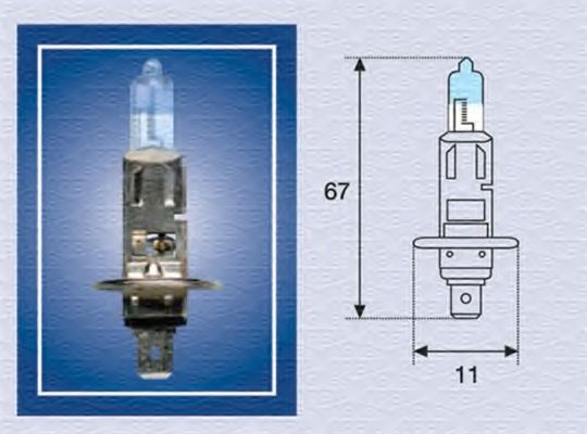 Лампочка фары передней GE арт. 002587100000 фото1