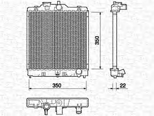 Радиатор охлаждения двигателя  арт. 350213749000 фото1